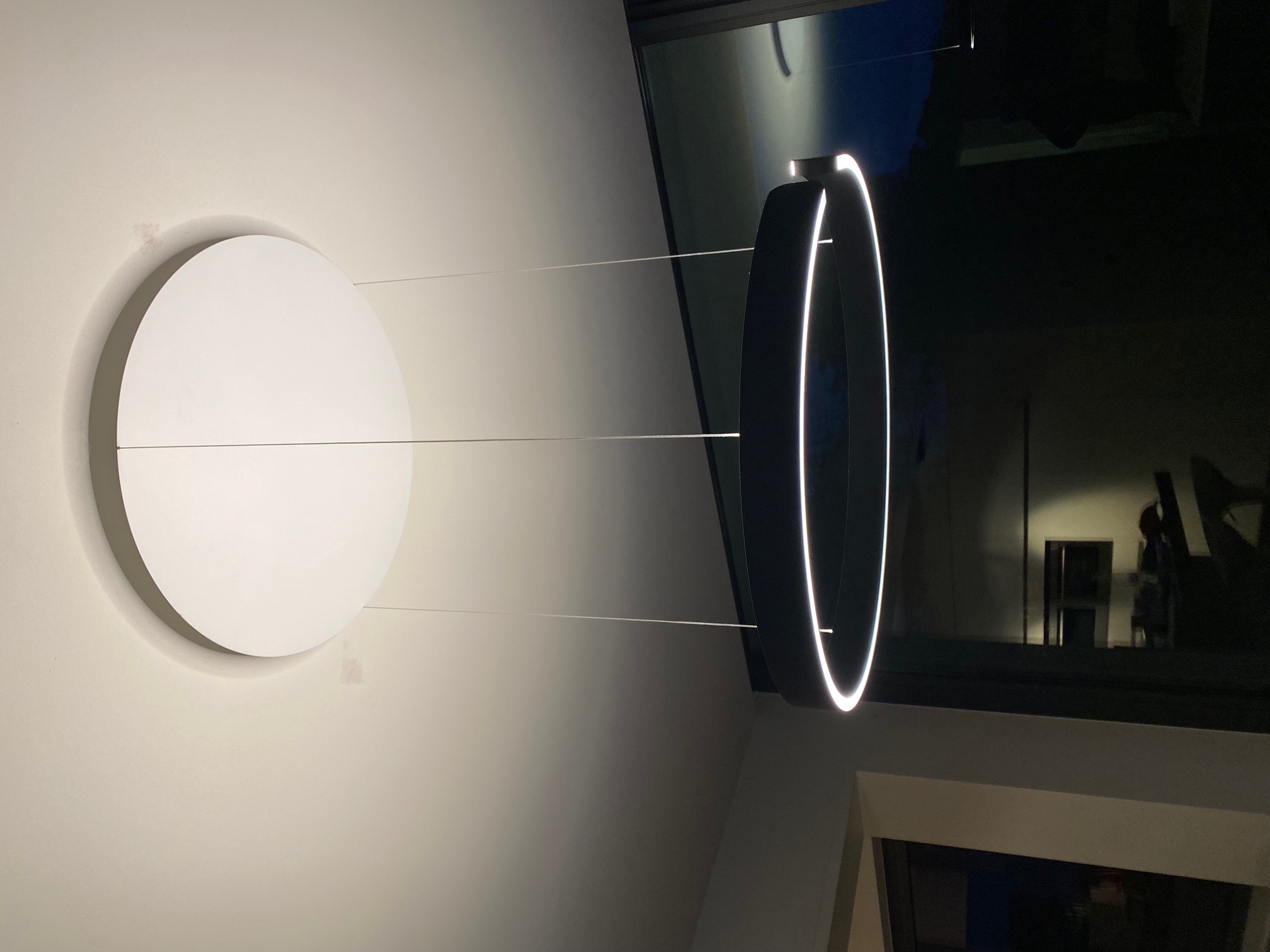 Sfeerverlichting boven de eettafel